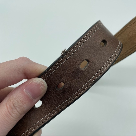 Timberland Brown Genuine Leather Belt - Picture 7 of 8